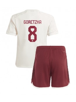 Bayern Munich Leon Goretzka #8 Replika Tredje Kläder Barn 2023-24 Kortärmad (+ byxor)